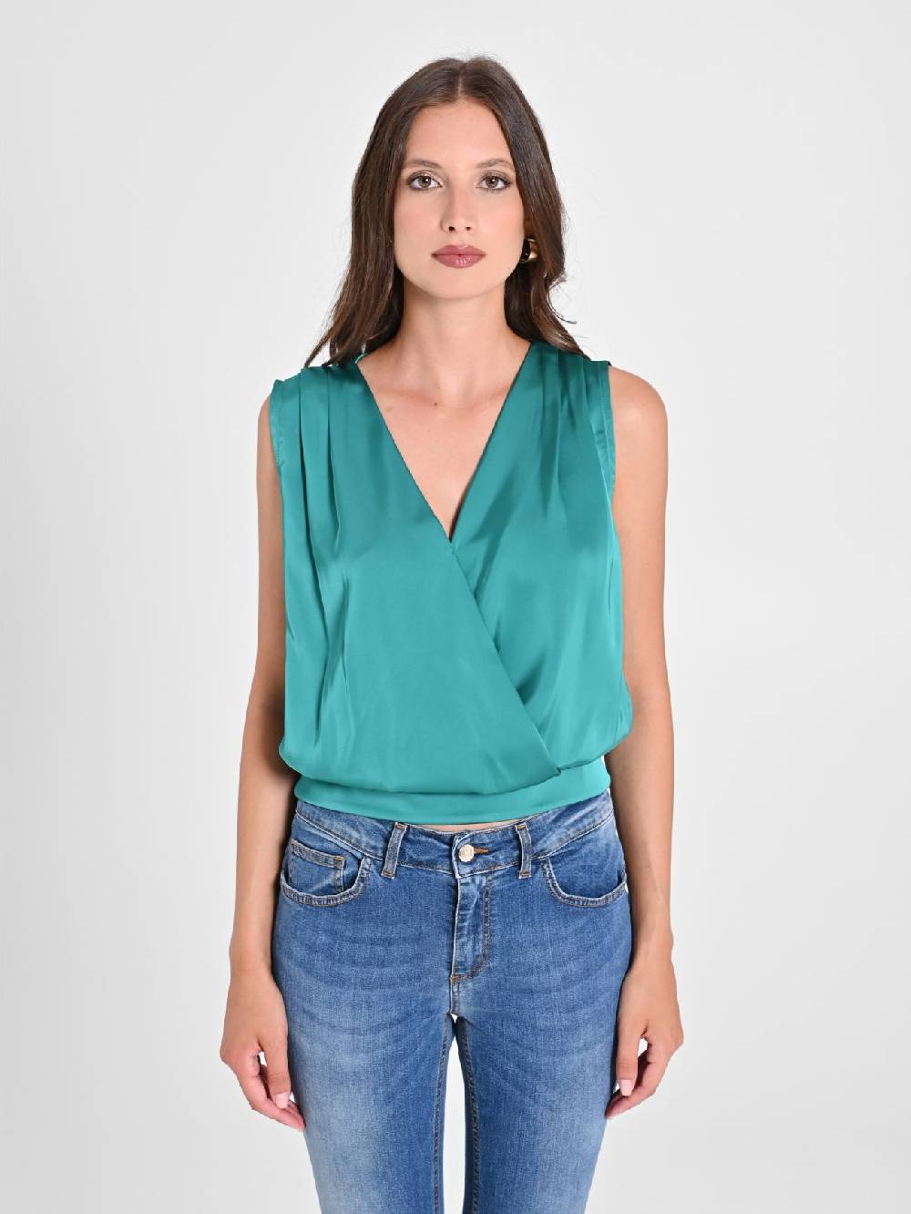 Rinascimento Top intrecciato in Raso Black Friday