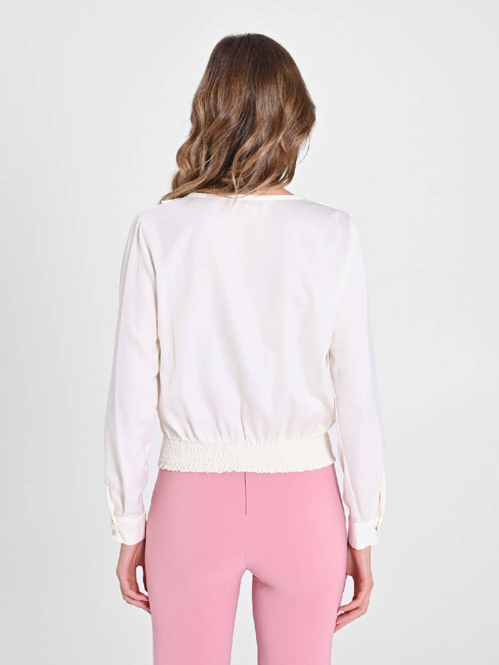Rinascimento Blusa incrociata in Raso Latest fashion