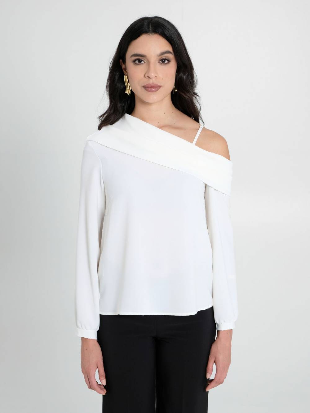 Rinascimento Blusa in Raso Opaco Offerte stagionali