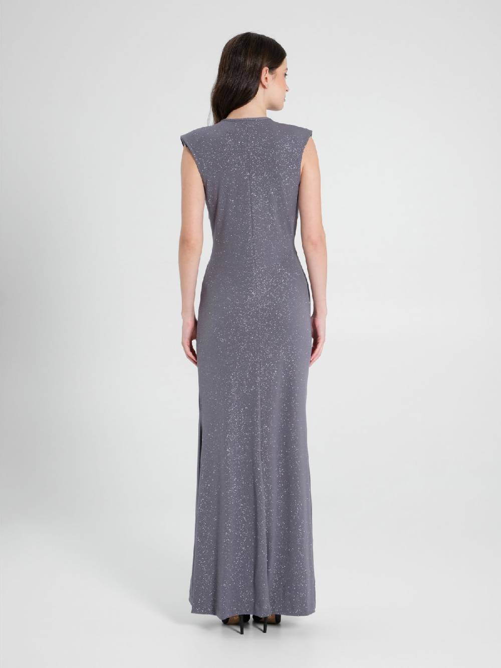 Rinascimento Abito Arriccio Microglitter Grigio Donna ACQUISTA ORA