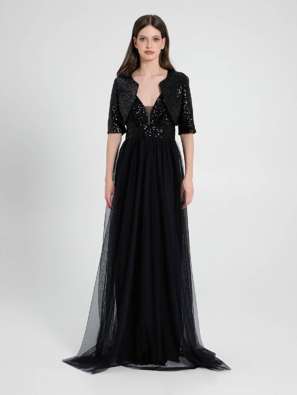 Rinascimento Coprispalle Aperto in Paillettes Latest stili