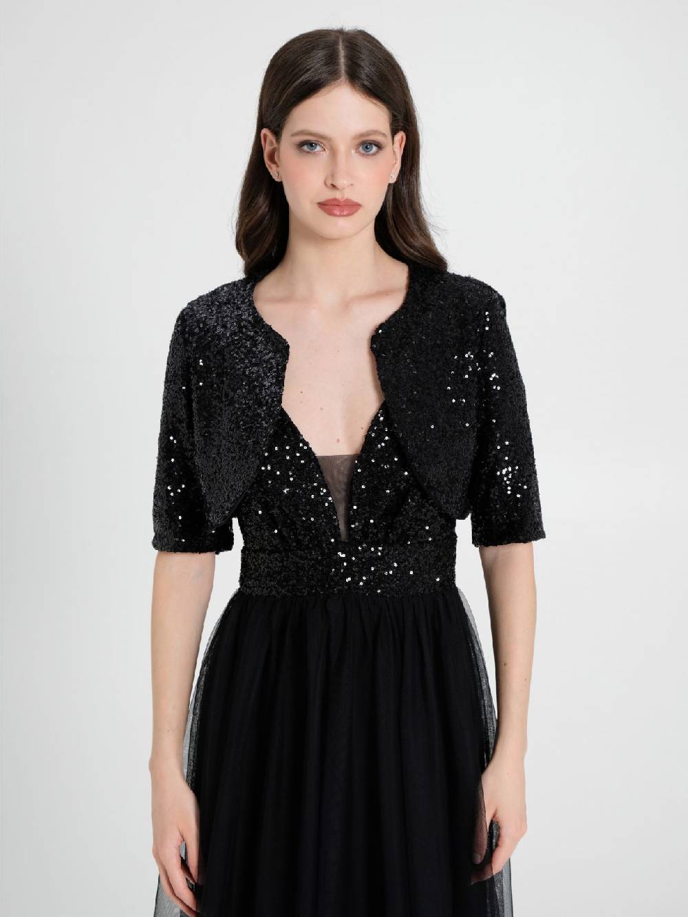 Rinascimento Coprispalle Aperto in Paillettes Latest stili