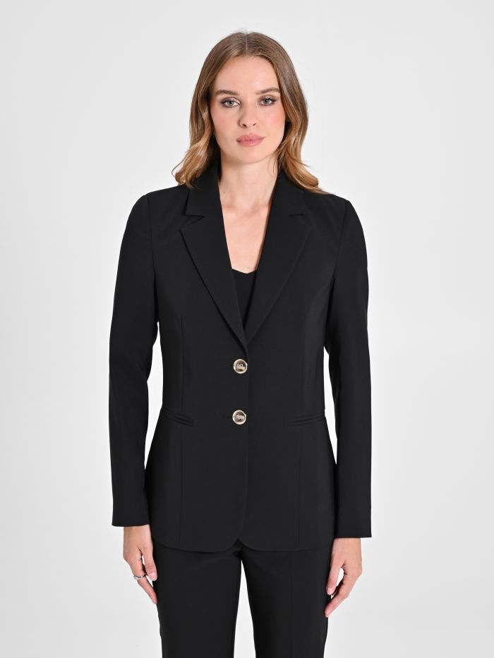 Rinascimento Giacca a Due Bottoni in Tessuto Tecnico Donna Fino al 50% di sconto