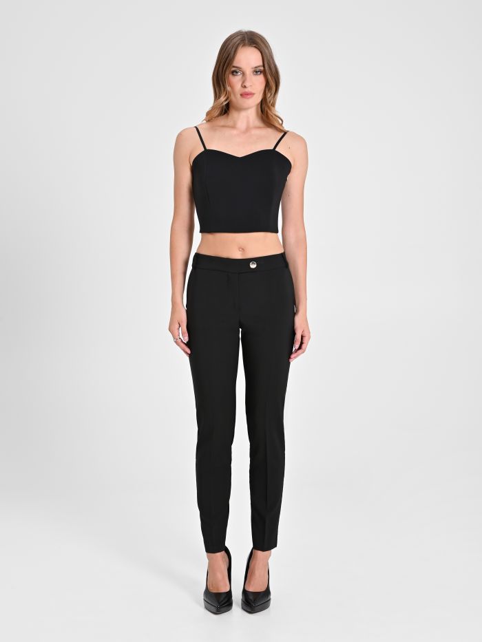 Rinascimento Pantaloni Slim in Tessuto Tecnico Fino al 60% di sconto