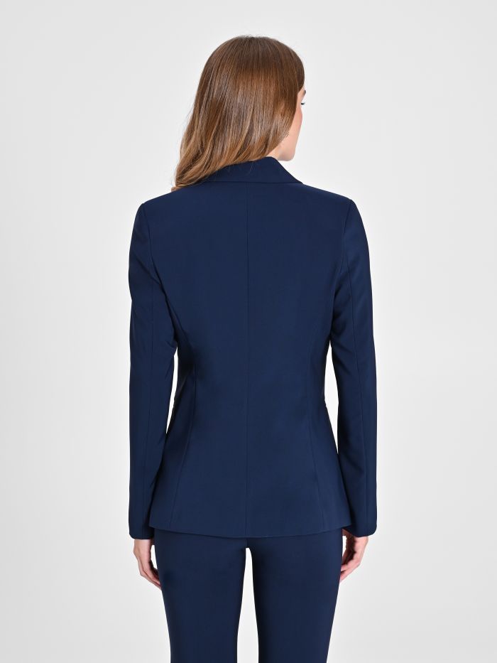 Rinascimento Giacca a Due Bottoni in Tessuto Tecnico color Blu Offerta speciale della fabbrica