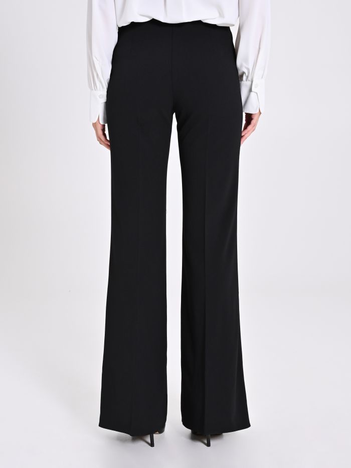 Rinascimento Pantaloni palazzo in scuba crèpe Black Friday Prezzi