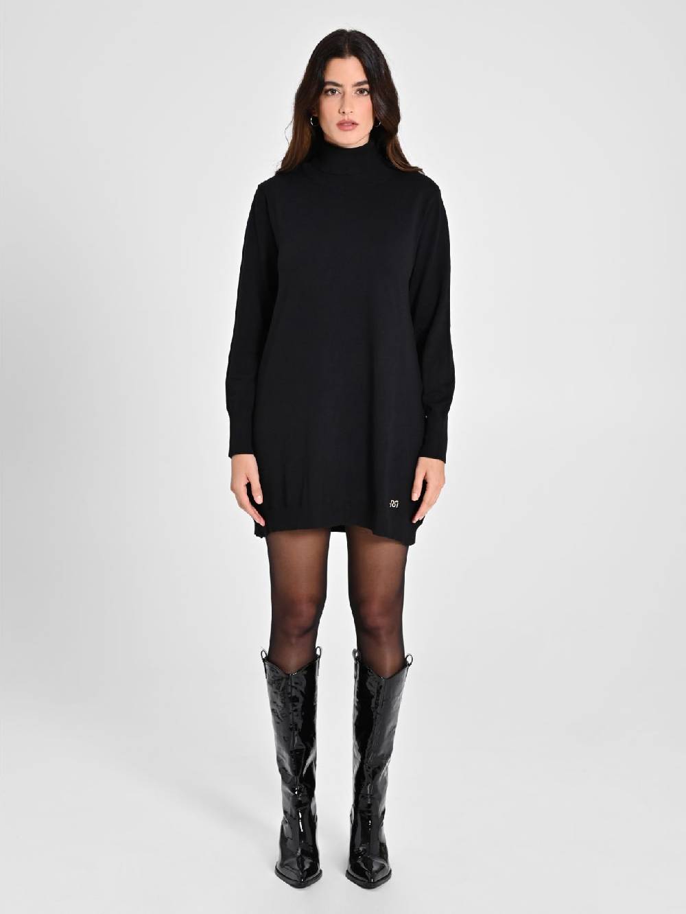 Rinascimento Abito Nero in Maglia Ecotec® Negozi Online