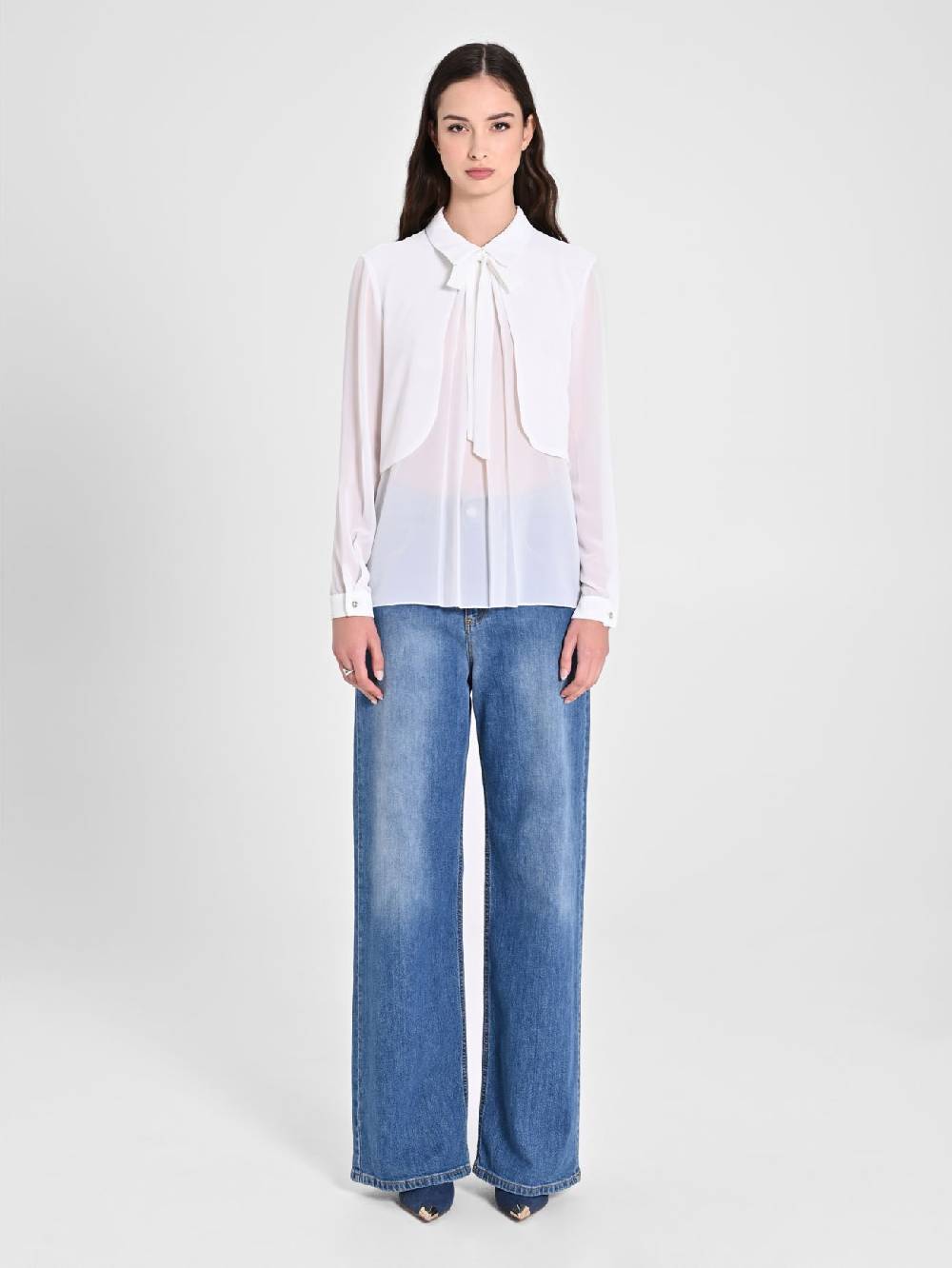 Rinascimento Blusa con Nastri Prezzo Ridotto