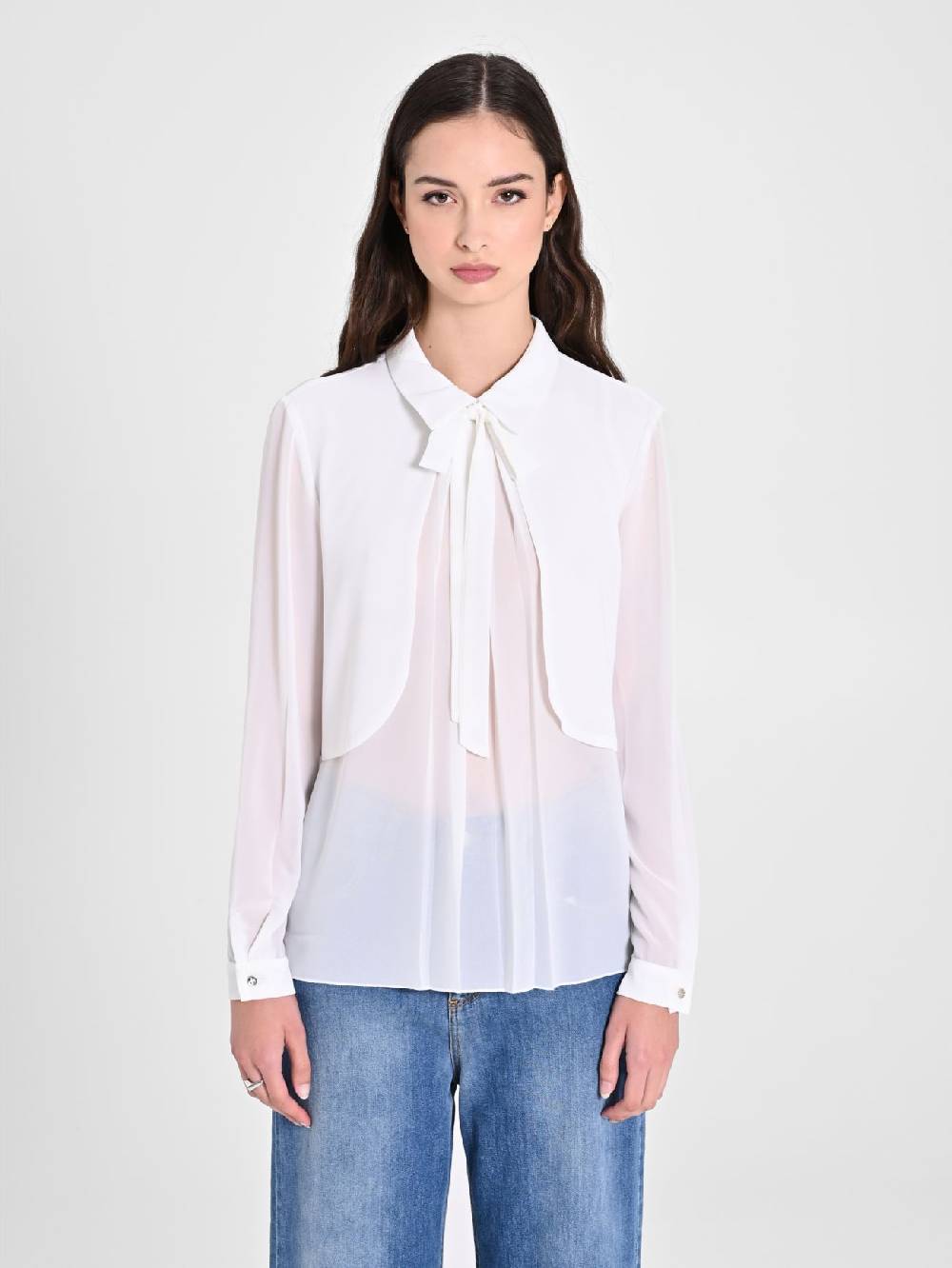 Rinascimento Blusa con Nastri Prezzo Ridotto