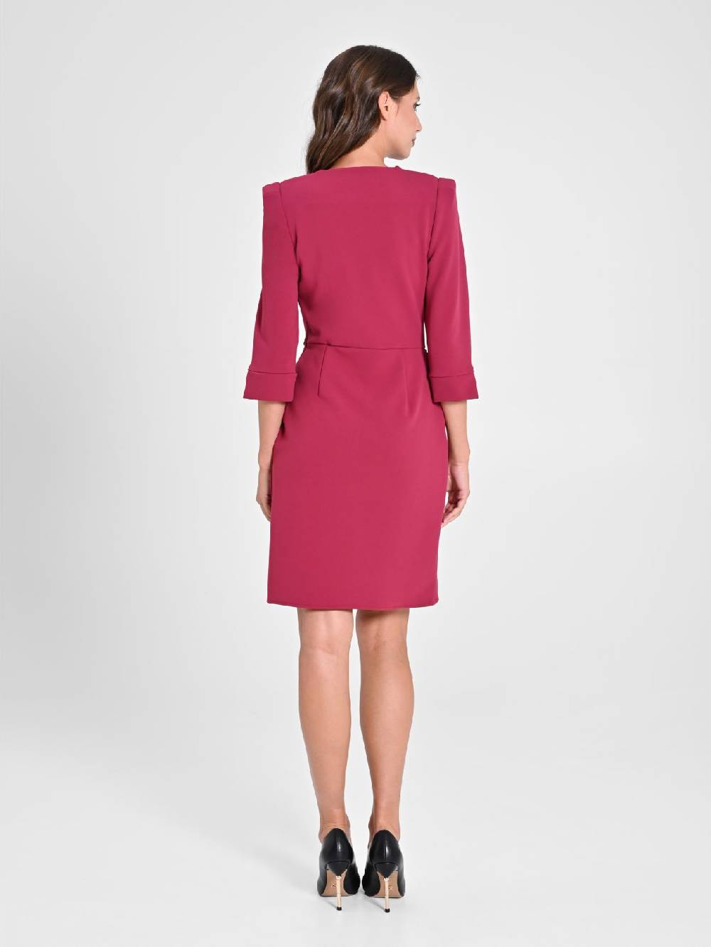 Rinascimento Abito Wrap Bordeaux Sconto