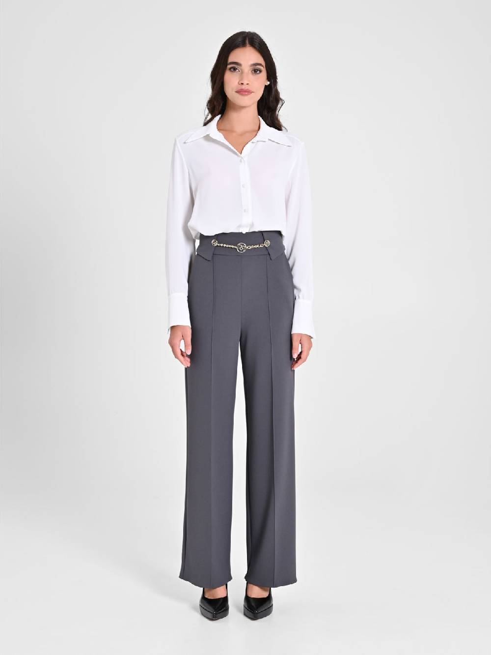 Rinascimento Pantaloni Grigi Chains Offerta