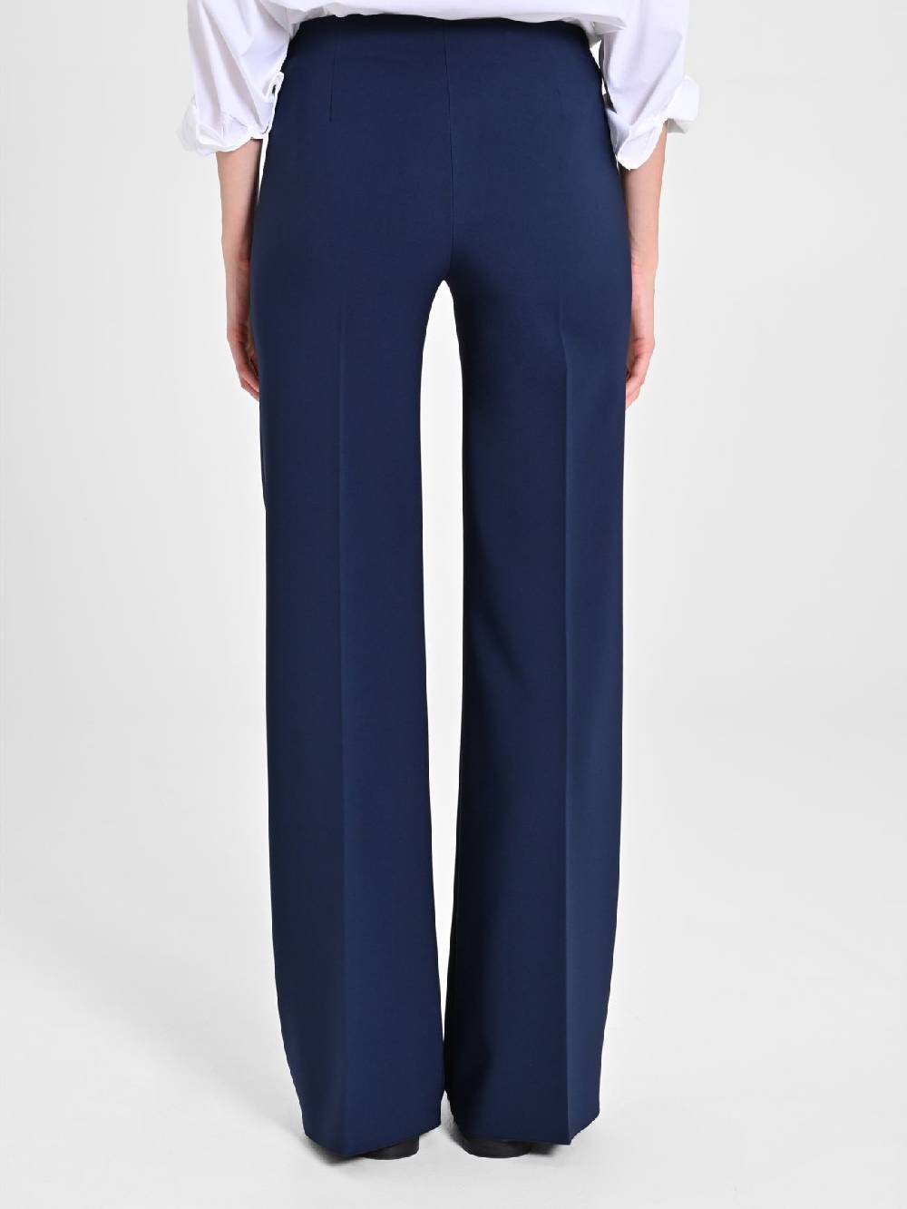 Rinascimento Pantaloni Palazzo in Tessuto Tecnico Blu Vendite Flash