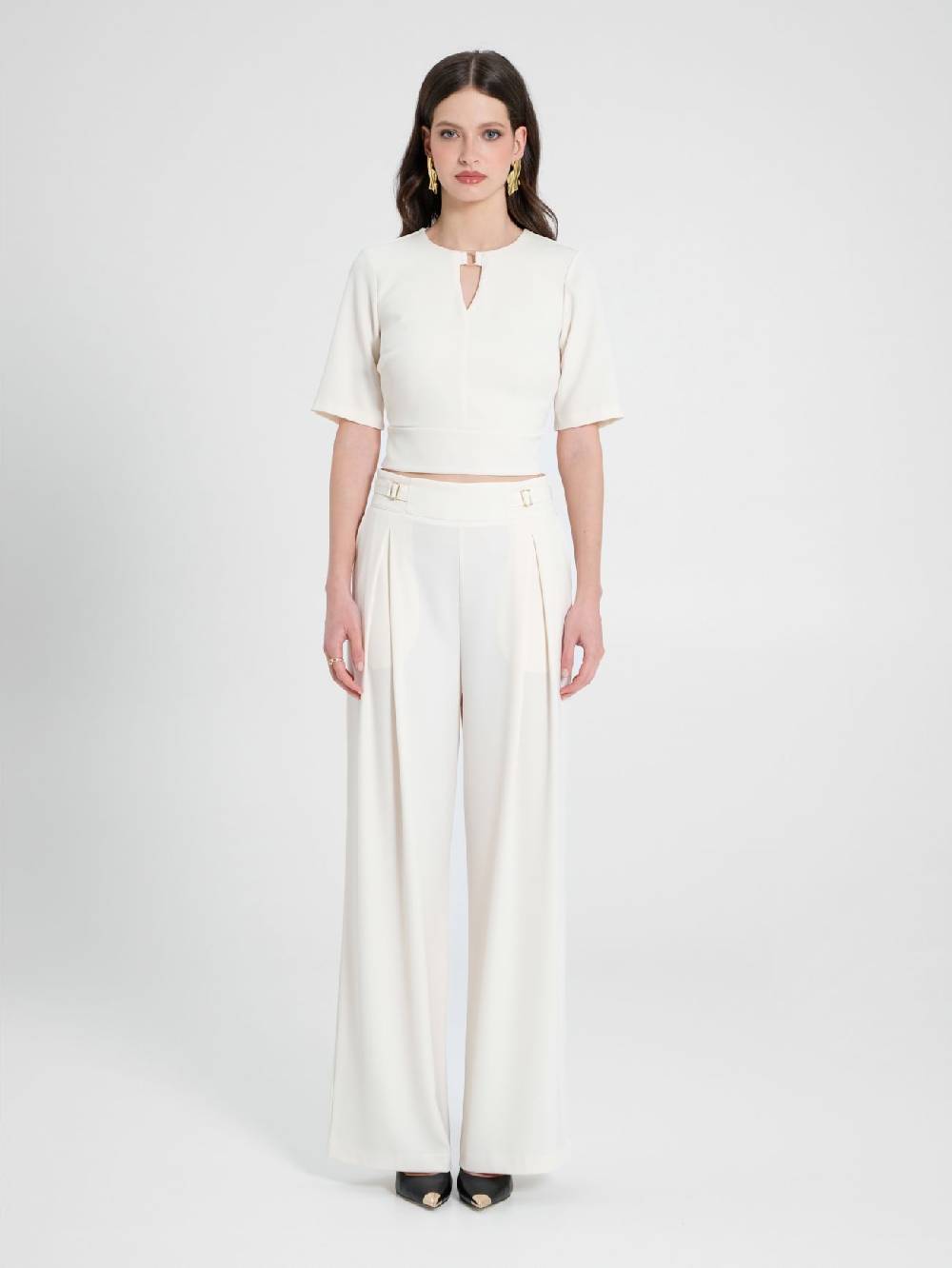 Rinascimento Blusa con Fibbia In Saldo