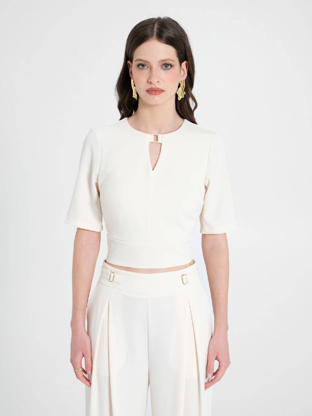 Rinascimento Blusa con Fibbia In Saldo