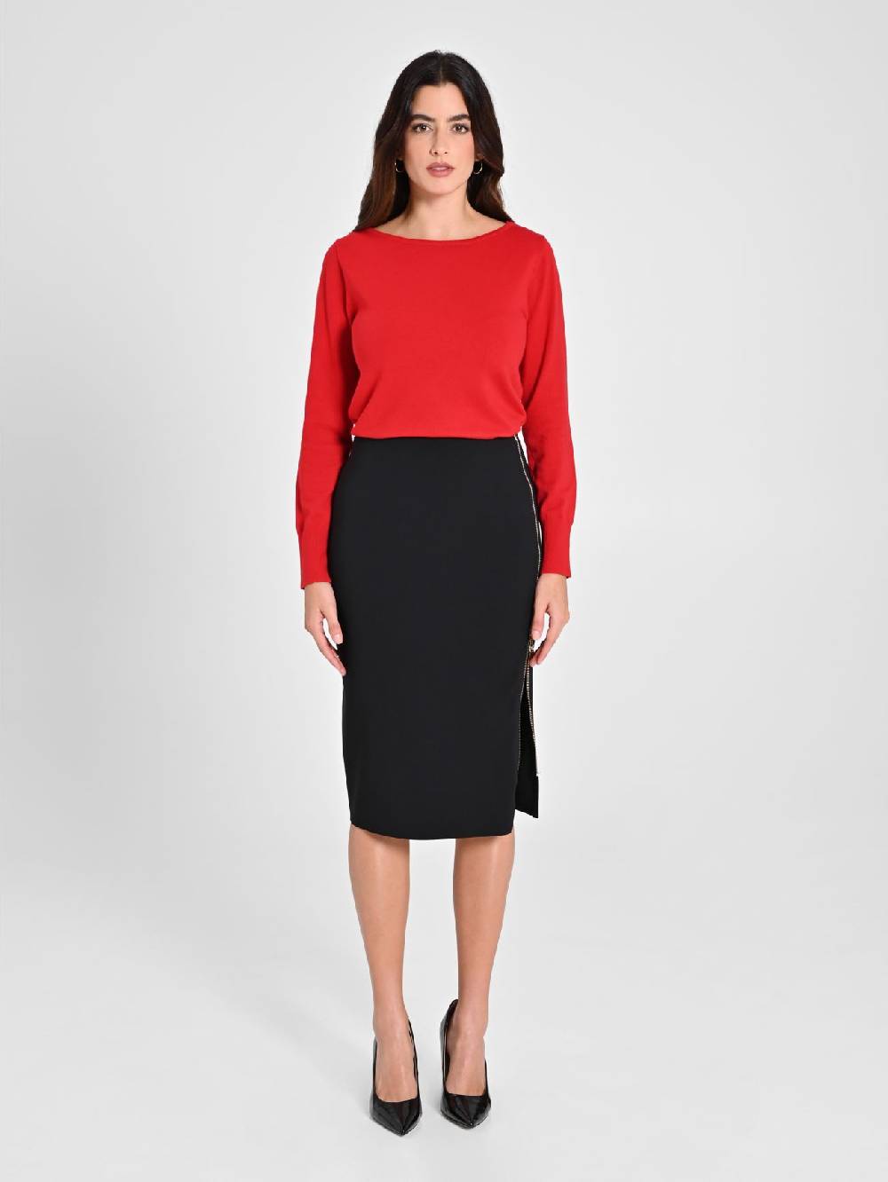 Rinascimento Maglioncino Rosso Navy Ecotec® Flash Sale