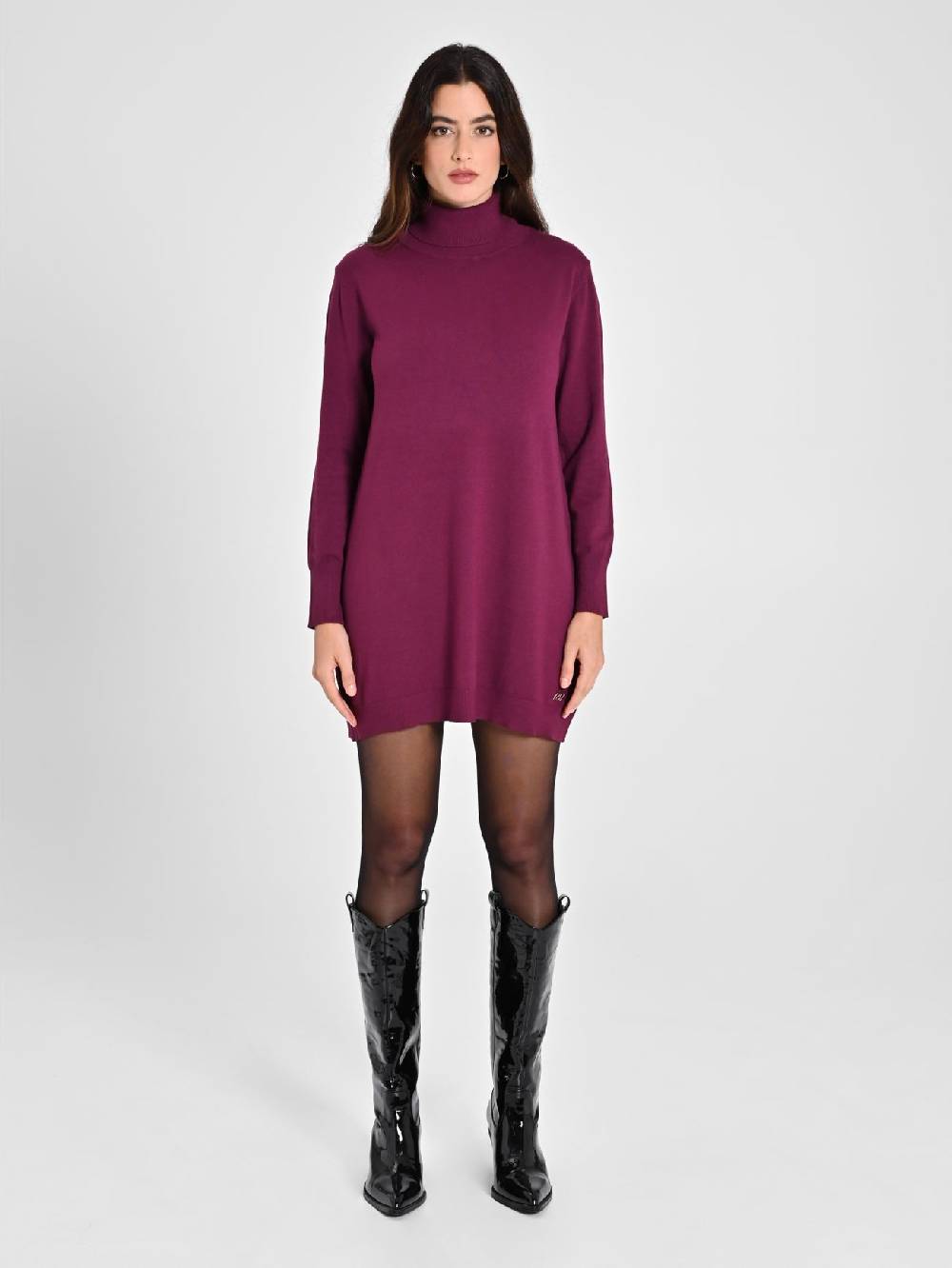 Rinascimento Abito Bordeaux in Maglia Ecotec® Donna Fornitura limitata