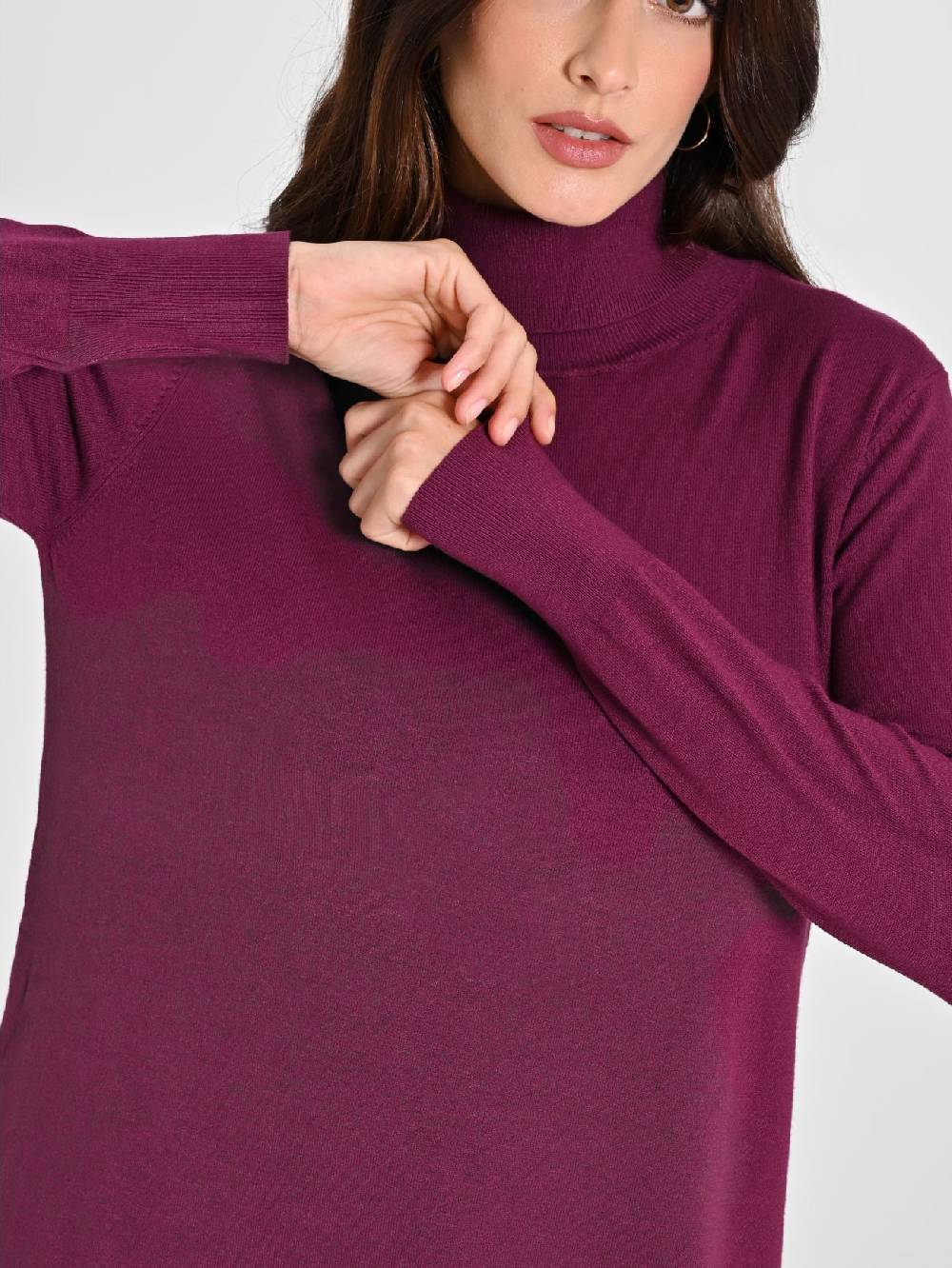 Rinascimento Abito Bordeaux in Maglia Ecotec® Donna Fornitura limitata