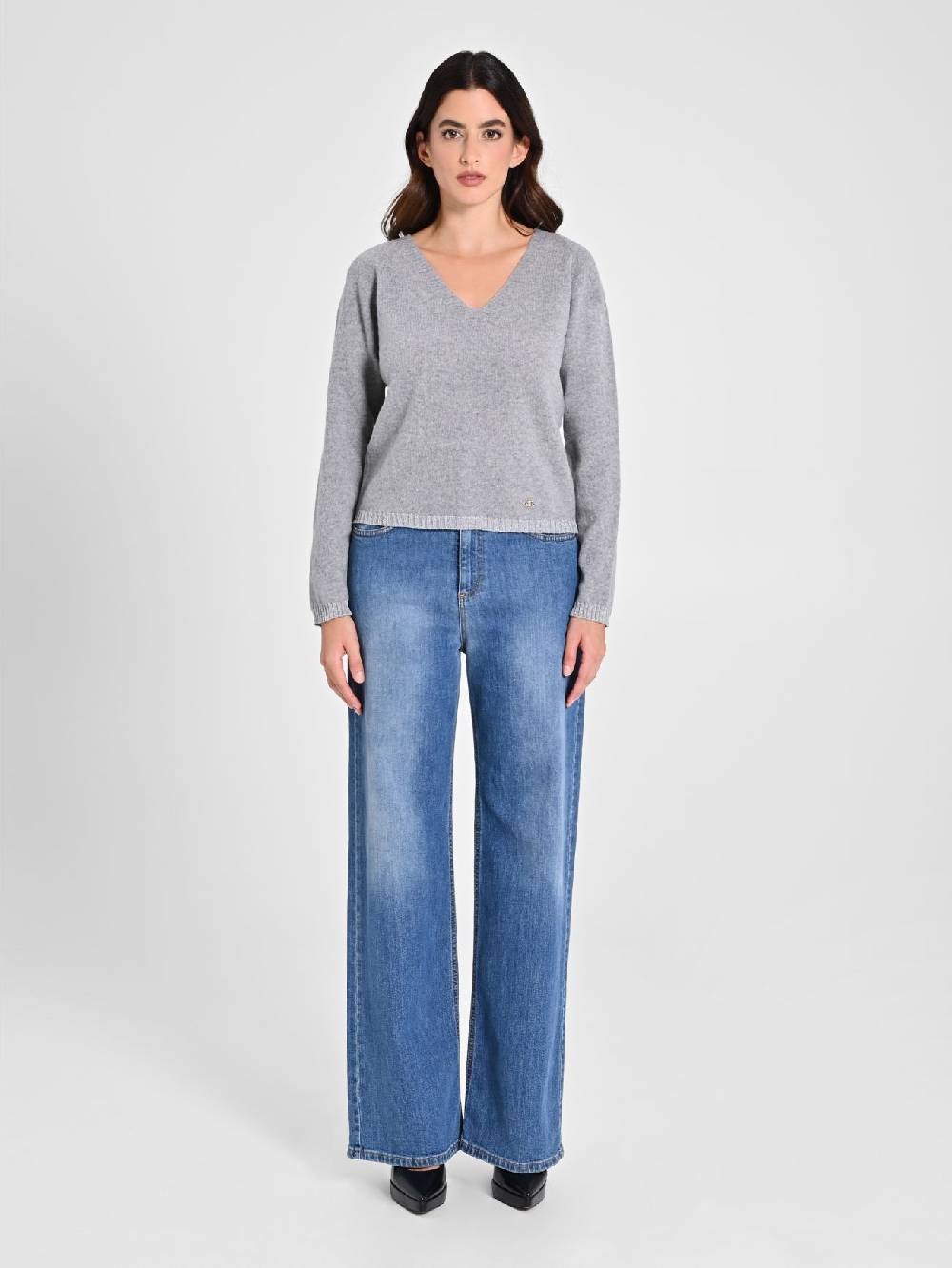 Rinascimento Maglione Lana Cashmere Grigio Shopping online
