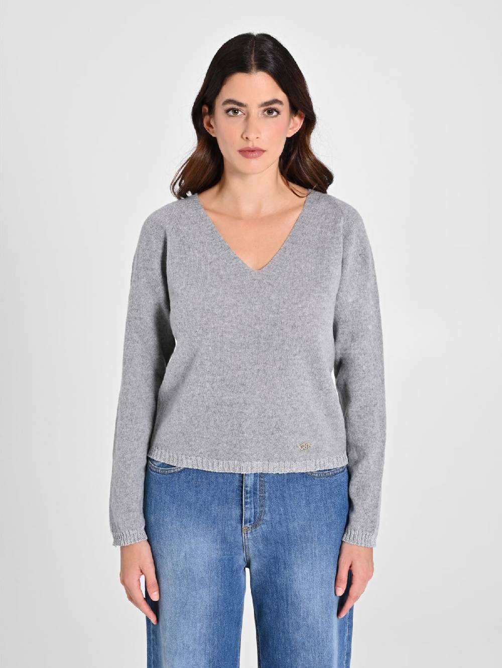 Rinascimento Maglione Lana Cashmere Grigio Shopping online
