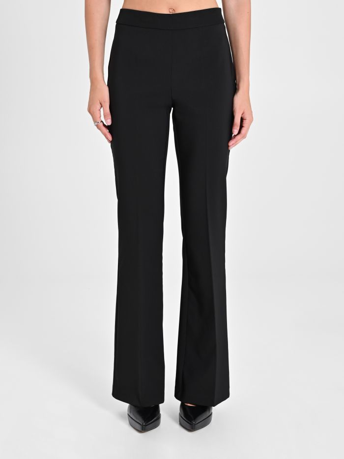 Rinascimento Pantaloni Mid Flared in Tessuto Tecnico Offerte giornaliere