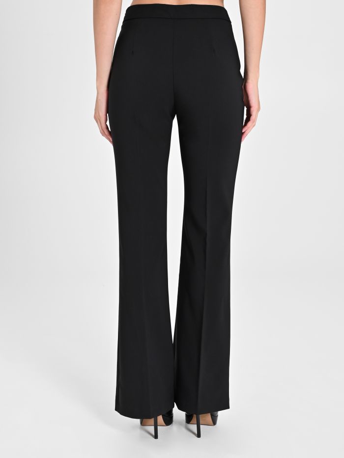 Rinascimento Pantaloni Mid Flared in Tessuto Tecnico Offerte giornaliere