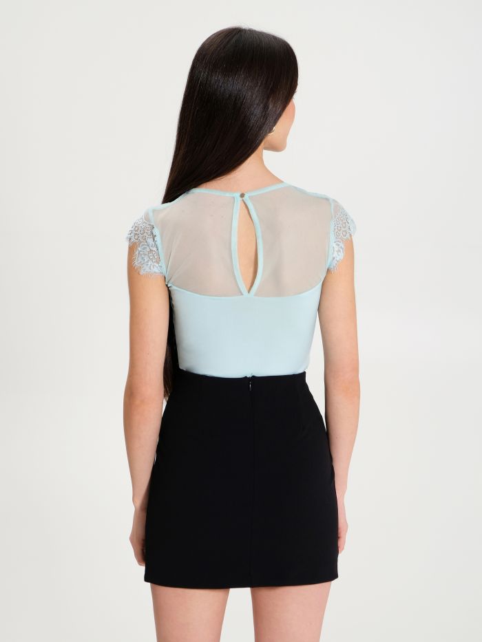 Rinascimento Top Body in Pizzo Ritorno libero