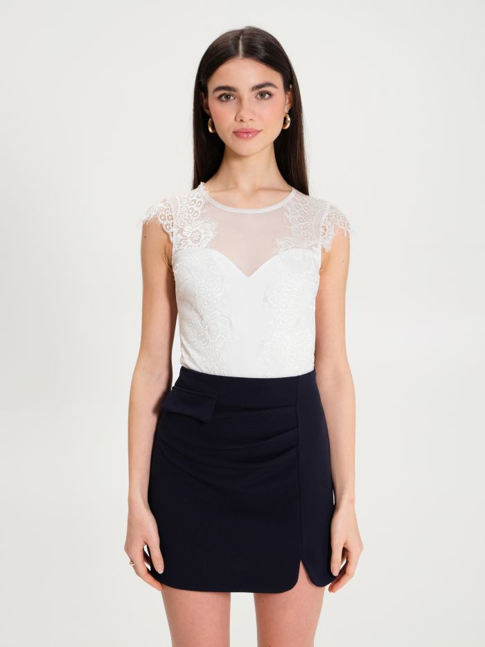 Rinascimento Top Body in Pizzo Latest stili