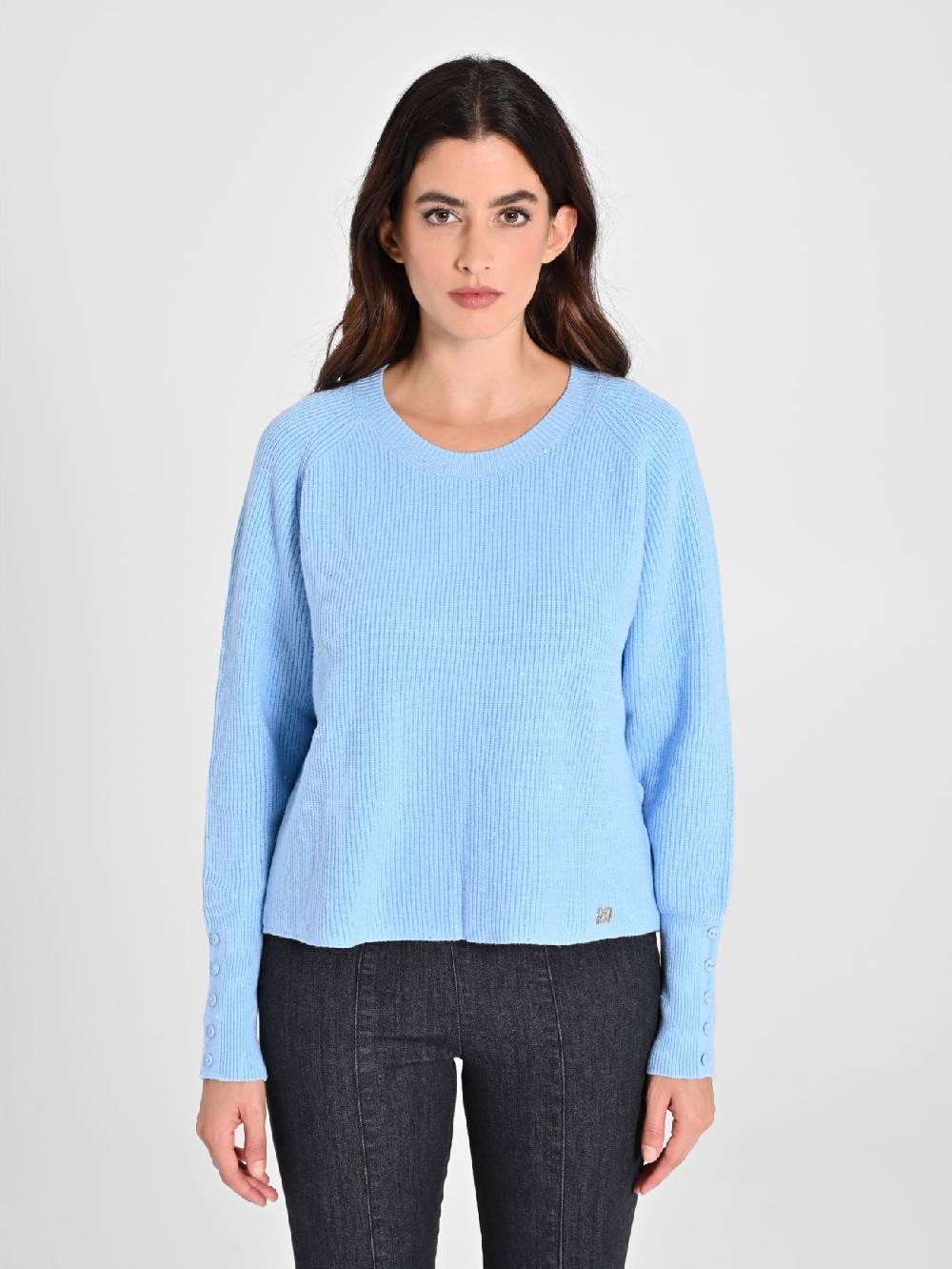 Rinascimento Maglione Azzurro Paillettes Limitato a 3 giorni