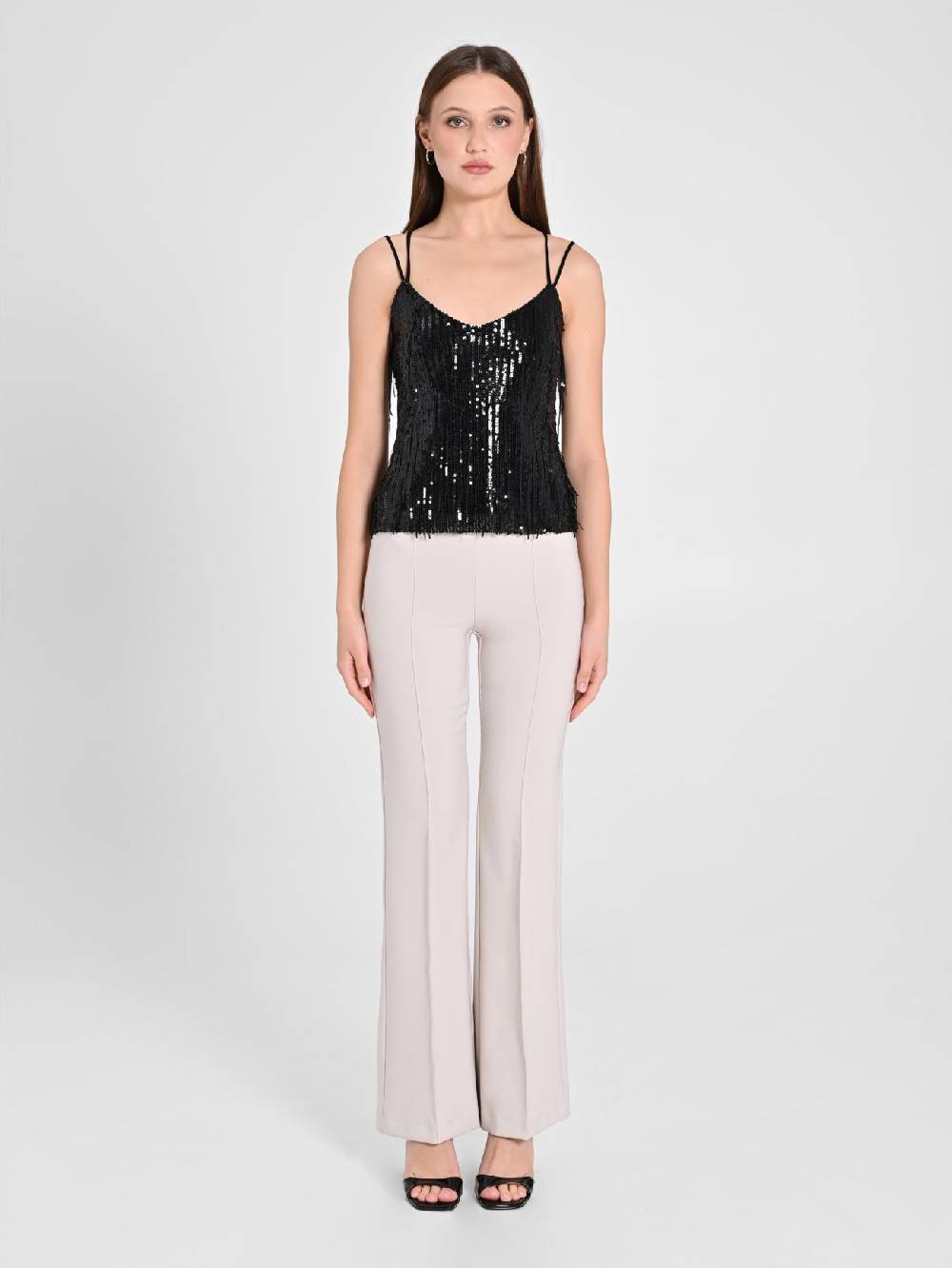 Rinascimento Top Paillettes Frange Soddisfazione Garantita