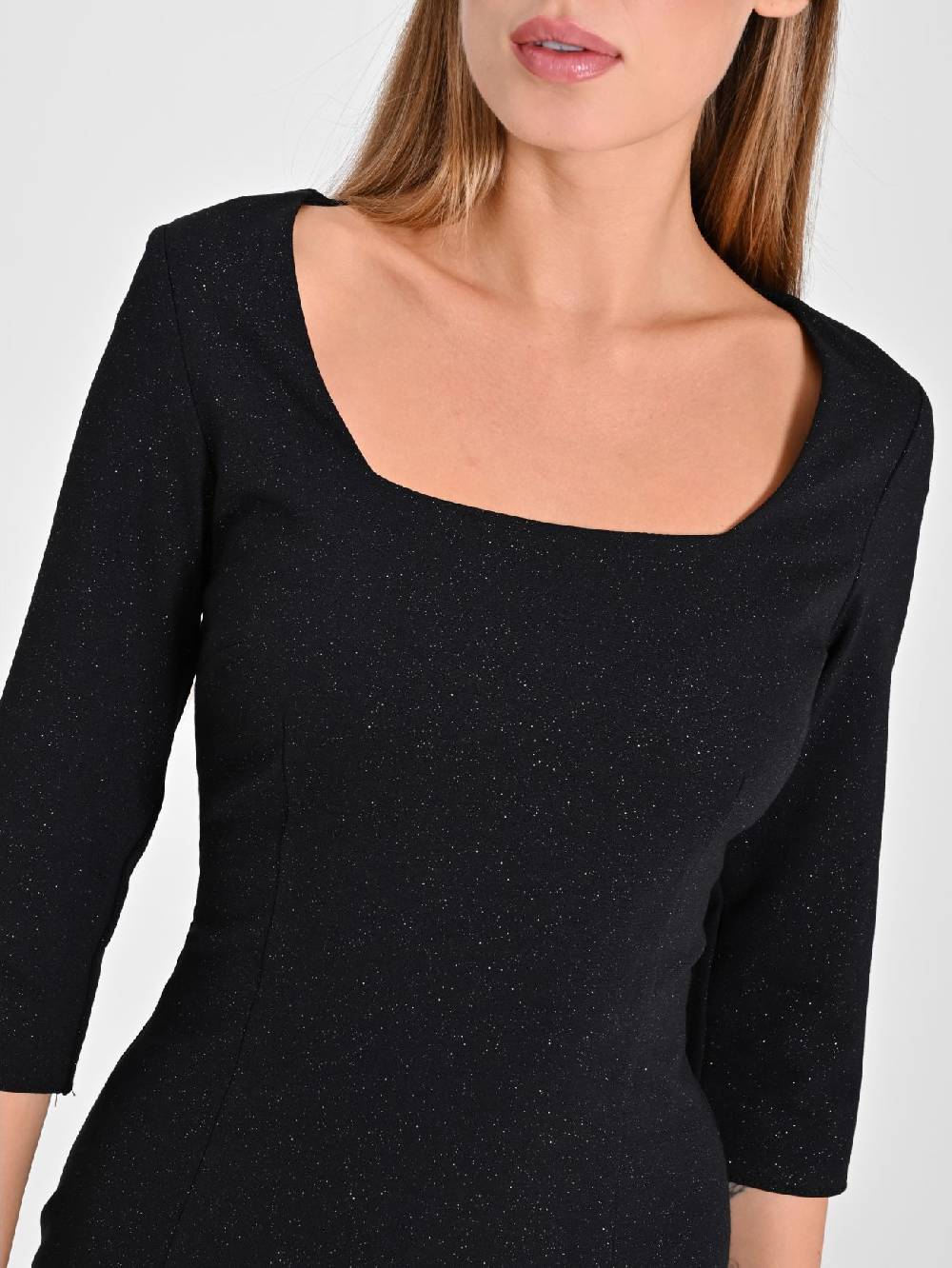 Rinascimento Tubino Glitter Nero Sottocosto