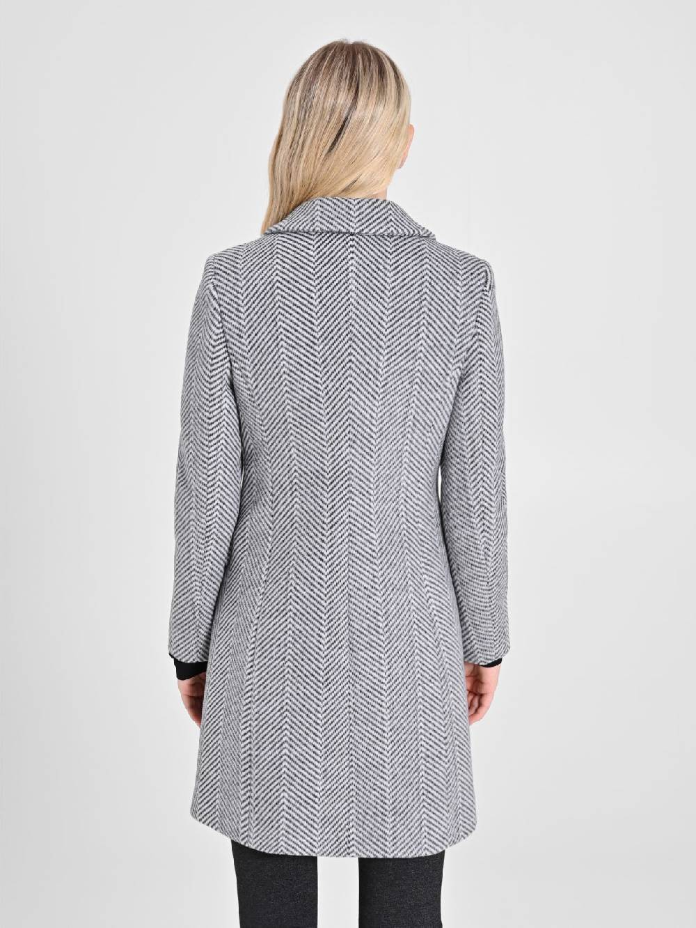 Rinascimento Cappotto Grigio Spinato Sconto
