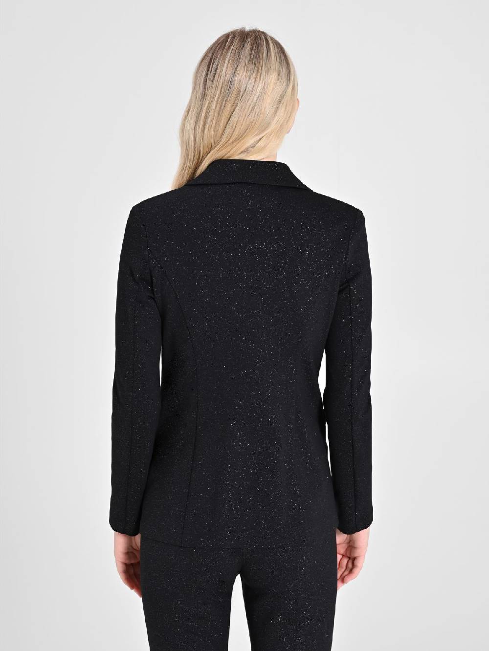 Rinascimento Giacca Glitter Nera Saldi Di Fabbrica