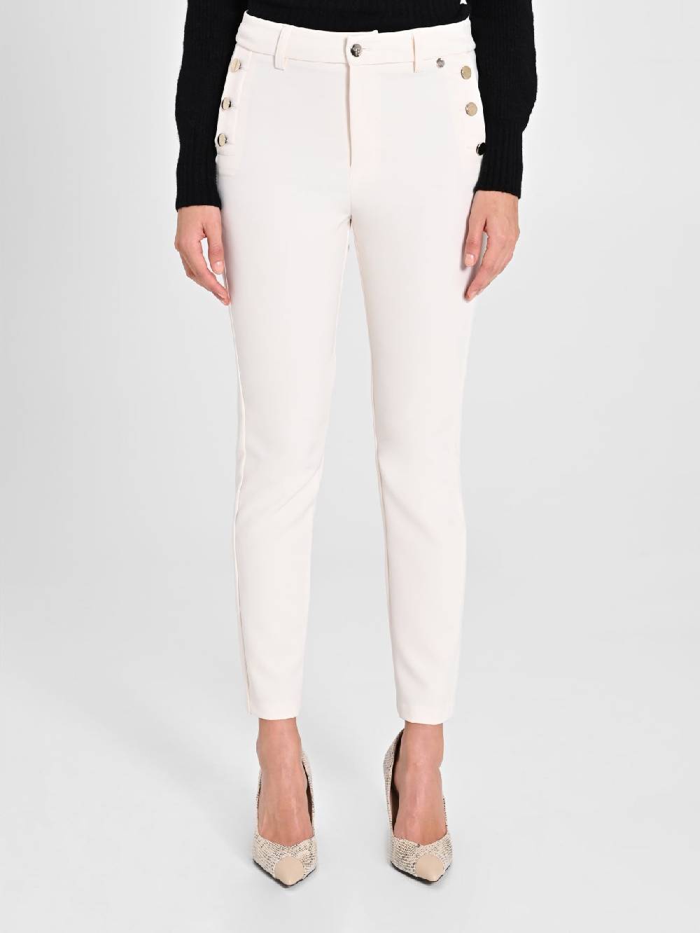 Rinascimento Pantaloni Skinny Bianchi Spedizione gratuita