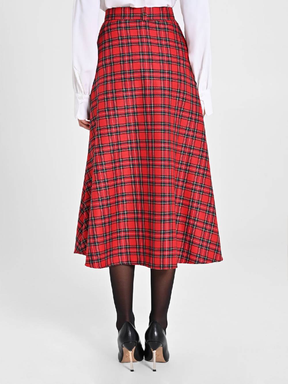Rinascimento Gonna Midi in Tartan Offerta speciale