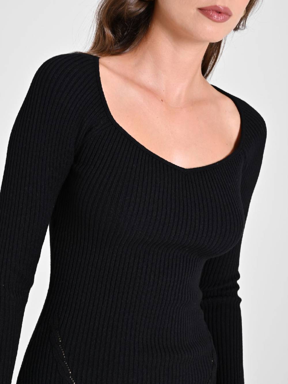 Rinascimento Tubino Nero in Maglia Offerta per la Festa della Mamma