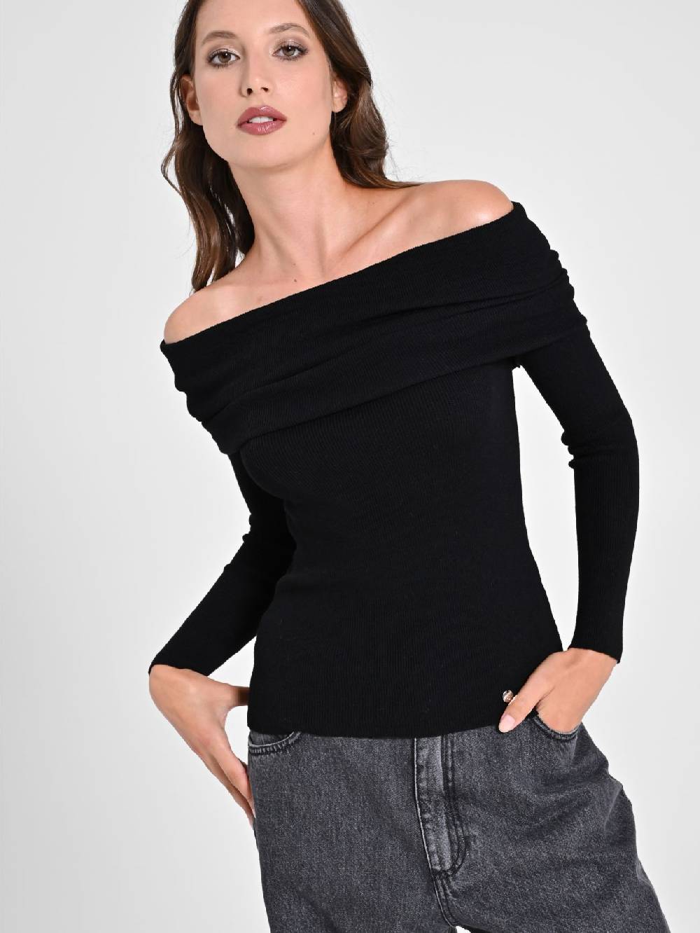 Rinascimento Maglia con Collo Rivoltato Offerta San Valentino