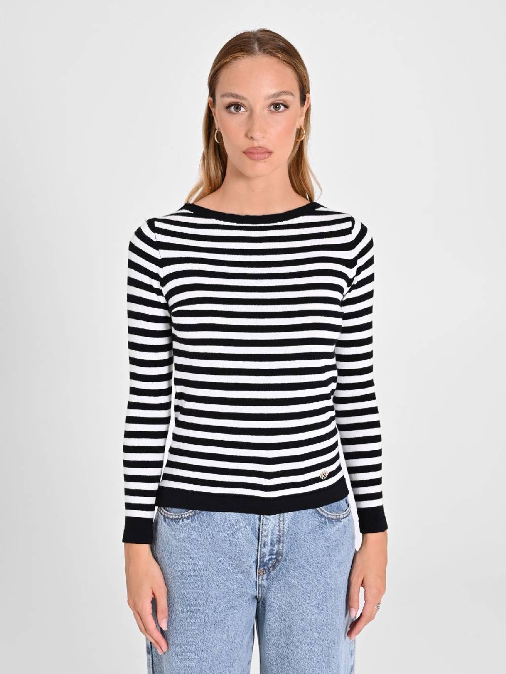 Rinascimento Maglioncino a Righe Black & White Bestseller