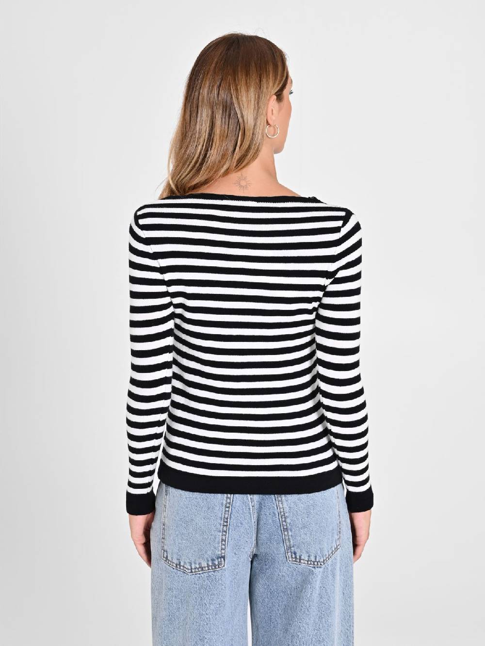 Rinascimento Maglioncino a Righe Black & White Bestseller