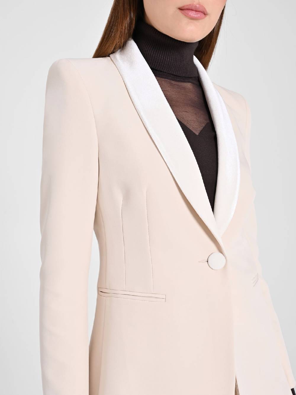 Rinascimento Giacca Tuxedo Beige Rilascio limitato