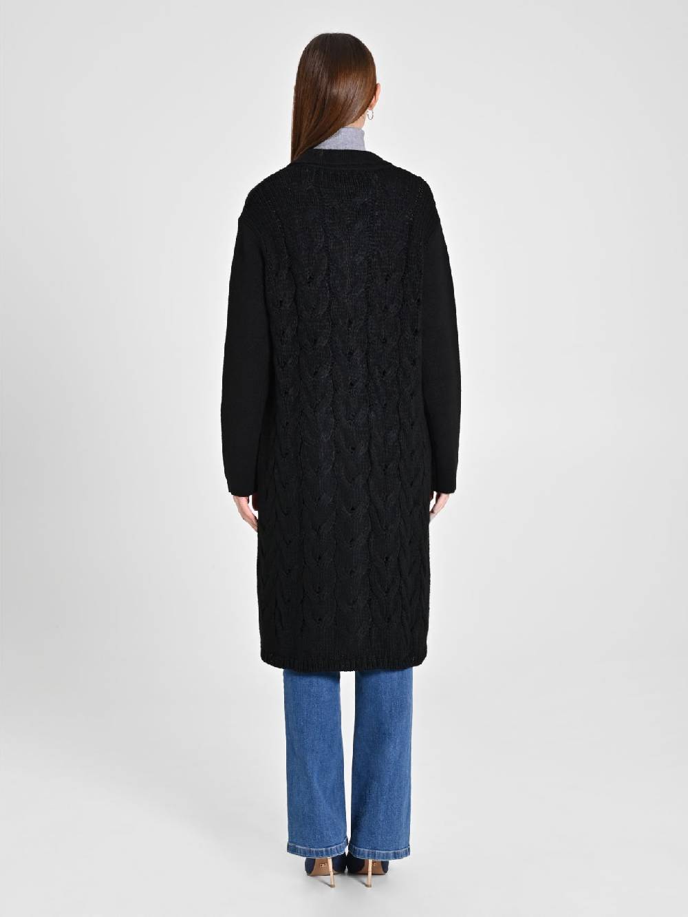 Rinascimento Maxi Cardigan nero Ultimi tre giorni