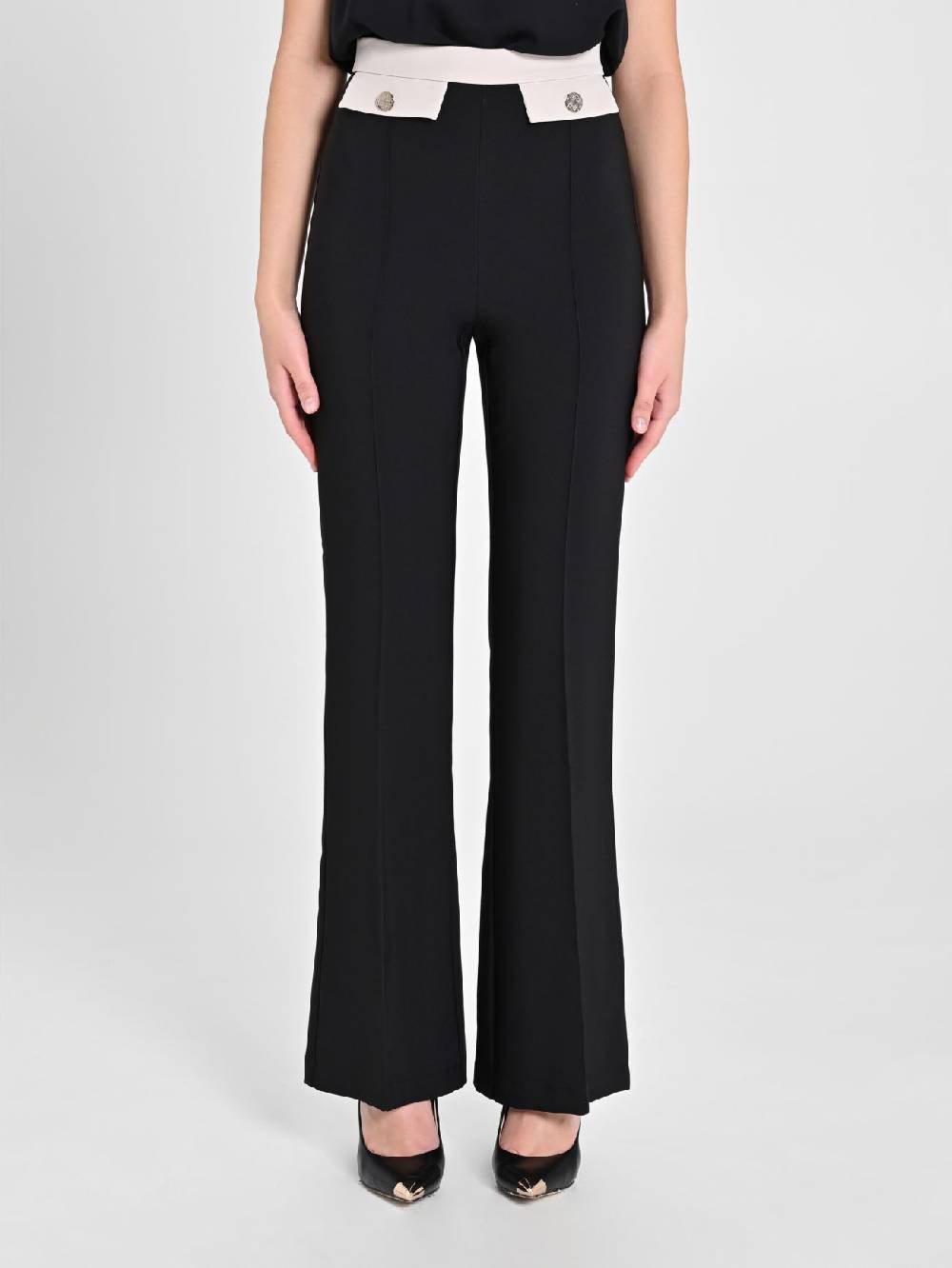Rinascimento Pantalone Bicolor Nero & Beige ACQUISTA ORA