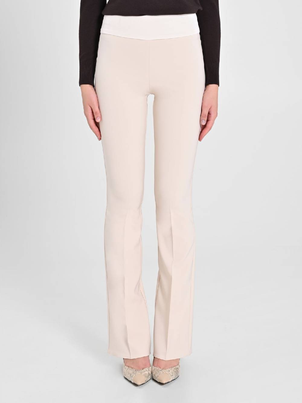Rinascimento Pantaloni Tuxedo Beige Ultimi due giorni