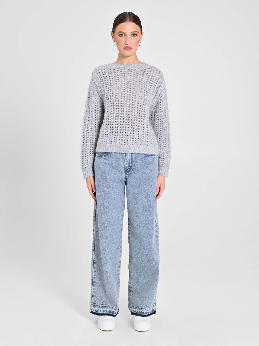 Rinascimento Maglioncino Grigio Paillettes Ultimo giorno