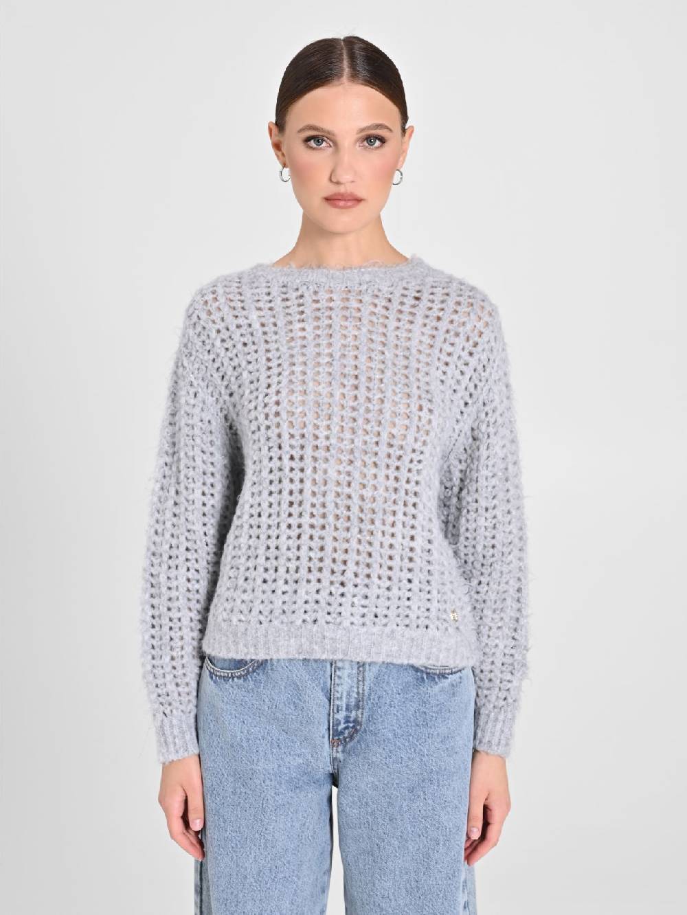 Rinascimento Maglioncino Grigio Paillettes Ultimo giorno