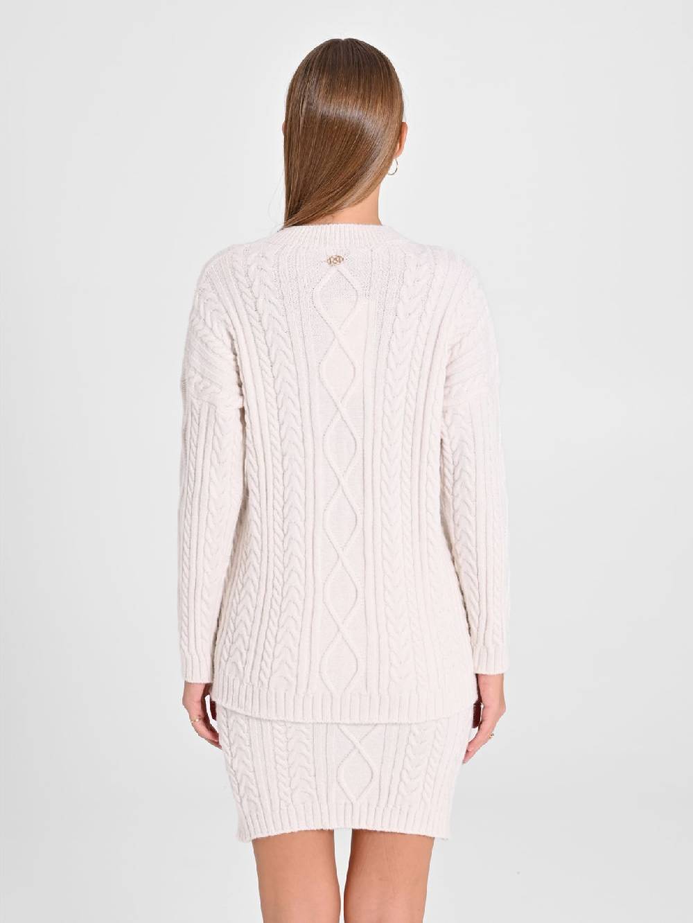 Rinascimento Maglione Bianco con Perle Fino al 65% di sconto