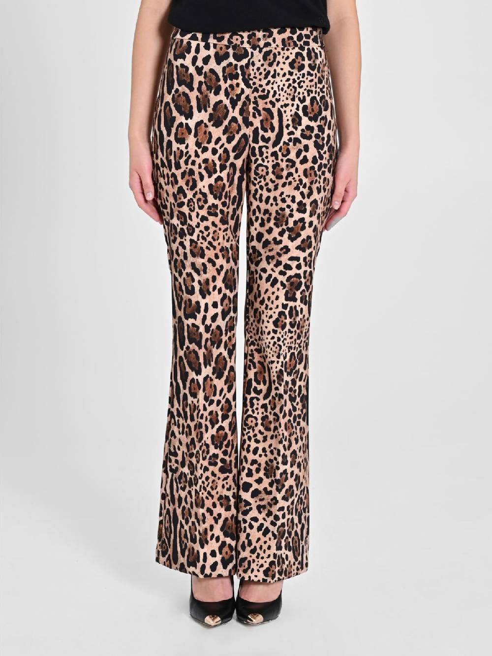 Rinascimento Pantalone Flared Animalier Officina