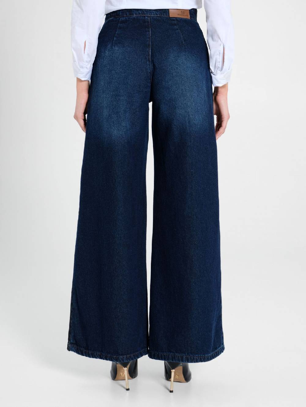 Rinascimento Jeans Palazzo con Banda Italy