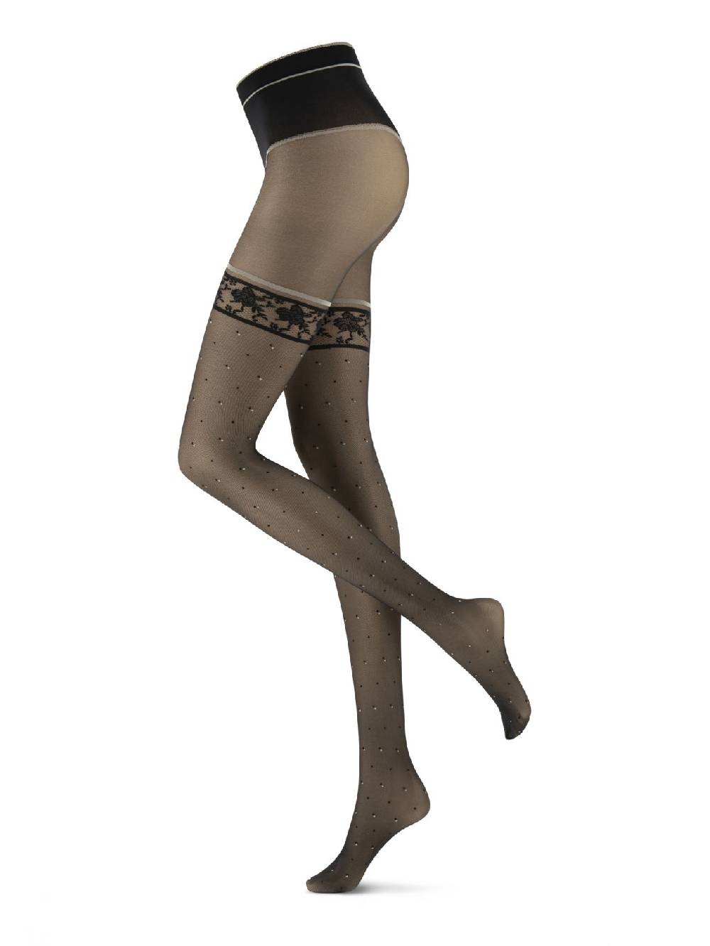 Rinascimento Collant Appealing effetto Lingerie Nero Oroblù per Rinascimento Vendita Economica