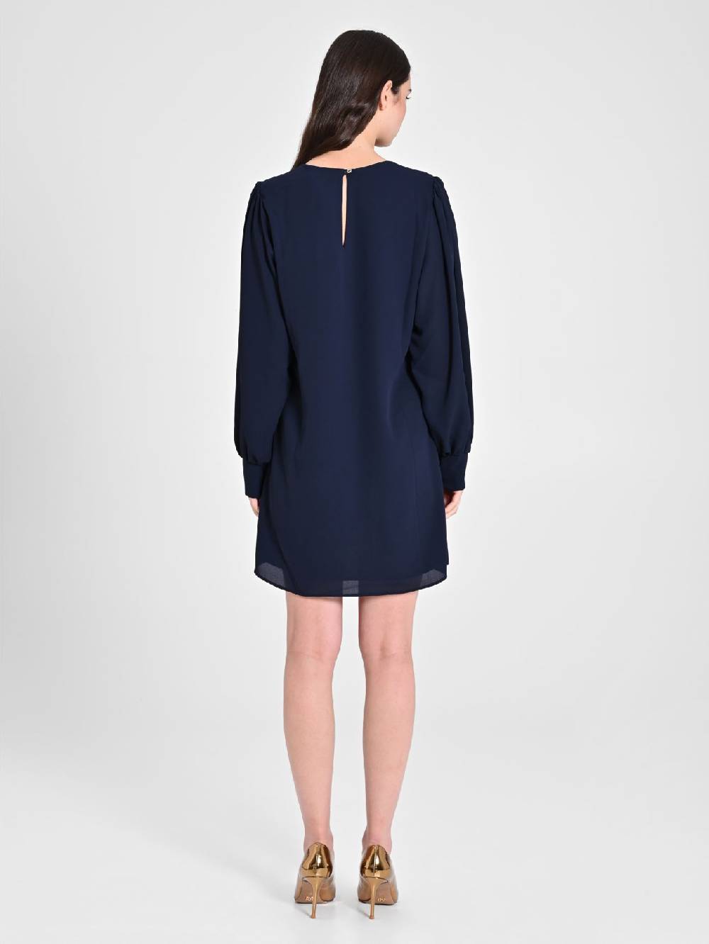 Rinascimento Abito "A Line" Blu Saldi Di Fabbrica