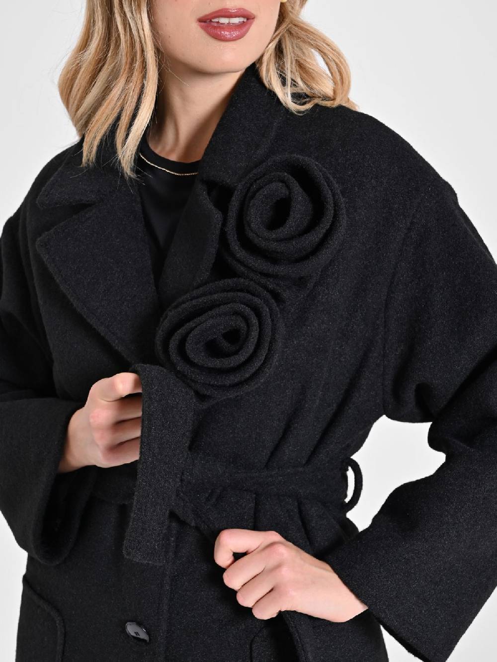 Rinascimento Cappotto Lungo con Rose Offerta temporanea